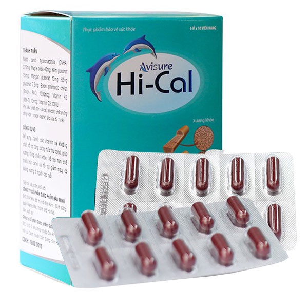 Avisure HiCal, canxi hical cung cấp canxi avisure Tự Nhiên cho bà bầu 60 viên