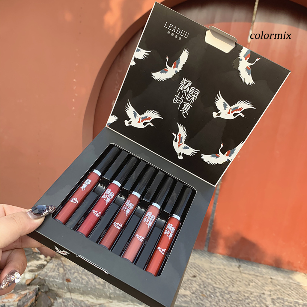 (Hàng Mới Về) Set 5 Son Môi Không Dính Dưỡng Ẩm Lâu Trôi Tiện Dụng | BigBuy360 - bigbuy360.vn