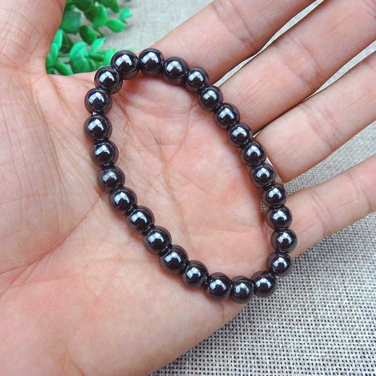 Chuỗi Vòng Tay Hạt Bi Kim Loại Nam Châm 8mm