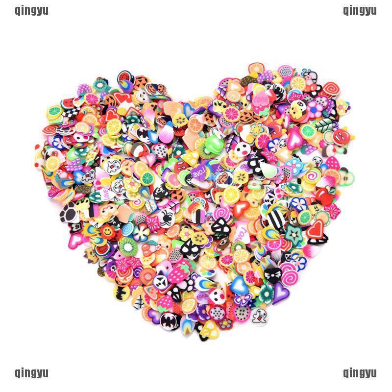 Set 1000 Hạt Đất Sét 3D Trang Trí Móng Tay