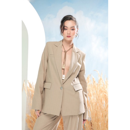 Áo khoác kẻ sọc CIDI Blazer