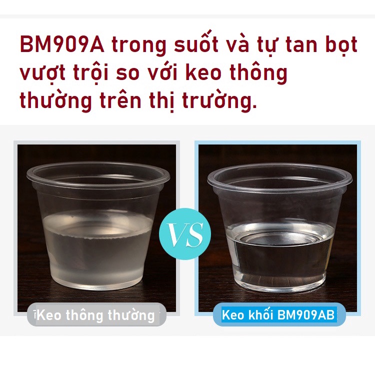 Bộ 4kg keo khối Epoxy Resin cao cấp, chiều dày tối đa mỗi lớp 5cm, đổ bàn, các sản phẩm có diện tích và chiều dày lớn