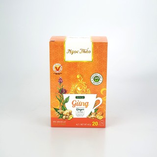 Combo 2 Hộp trà gừng Ngọc Thảo mỗi hộp 20 Túi lọc