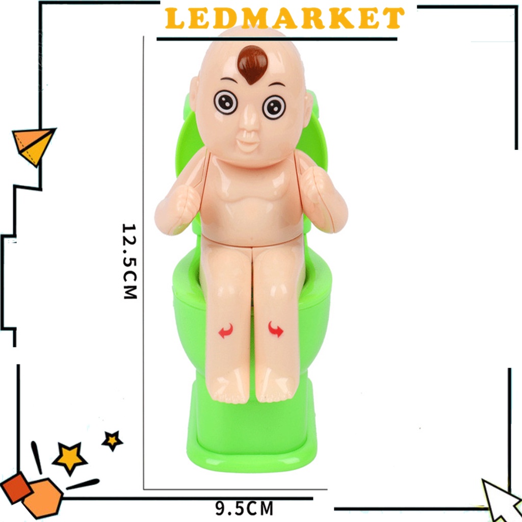 Bồn Cầu Đồ Chơi Mini Nhiều Màu Sắc Họa Tiết Hoạt Hình Cho Bé