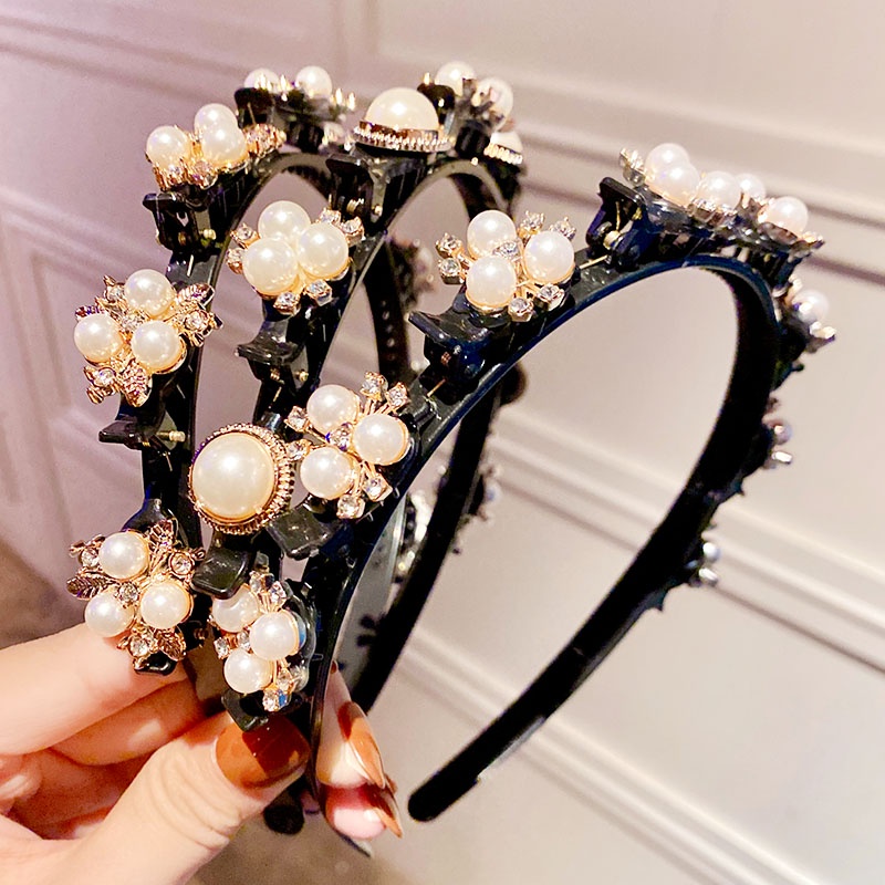 Cài Tóc Đính Đá Hình Hoa Thời Trang Cho Nữ