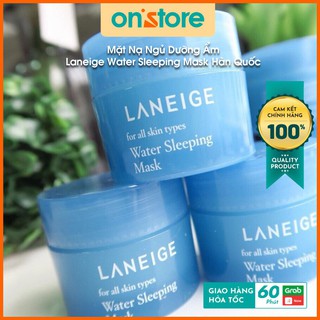 Mặt Nạ Ngủ Dưỡng Ẩm Và Tăng Cường Khả Năng Tự Vệ Của Da,Mặt Nạ Ngủ Laneige Water Sleeping Mask Hàn Quốc Mini Size - 15ml