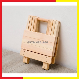 Ghế Gỗ Mini Gấp Xếp Gọn Dễ Dàng Mang Đi Du Lịch Dã Ngoại Tiện Dụng Để Cốp Ô Tô Được,Ghế Gỗ Gấp Xếp Đa Năng