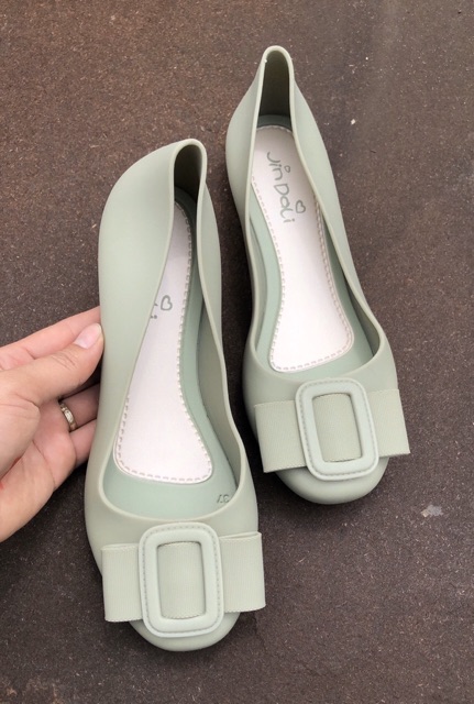 [RẺ VÔ ĐỊCH] GIÀY BÚP BÊ CAO SU NƠ VUÔNG 4 MÀU CỰC HÓT KÈM ẢNH THẬT | BigBuy360 - bigbuy360.vn