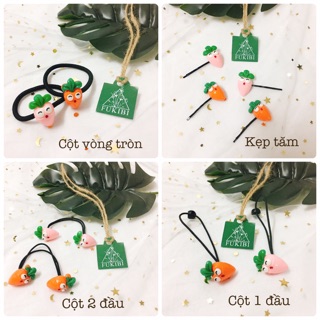 [HÀNG ĐƯỢC GỬI ĐI TRONG 24H] KẸP TĂM, CỘT TÓC CÀ RỐT CUTE