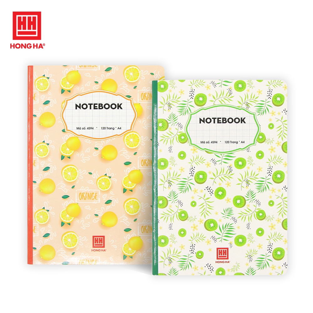 Sổ 4 ô ly 120 trang khổ A4 Notebook Hồng Hà - MS: 4594