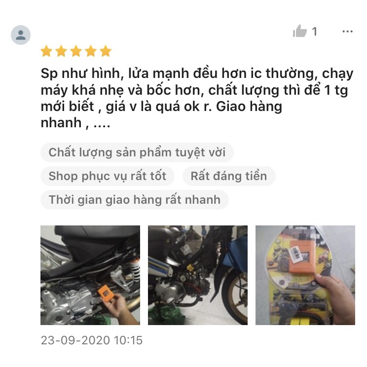 mobin sườn và ic độ kozi chỉ giành cho DREAM,WAVE cho xe bốc và tiết kiệm xăng.