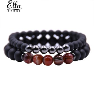 Set 2 Chuỗi Hạt Đeo Tay Bằng Đá Tự Nhiên Dành Cho Cả Nam Và Nữ