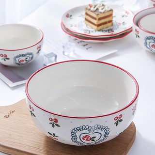Bát tô cherry, bát đựng canh decor gôm sứ dùng đựng canh cơm cực xinh yêu
