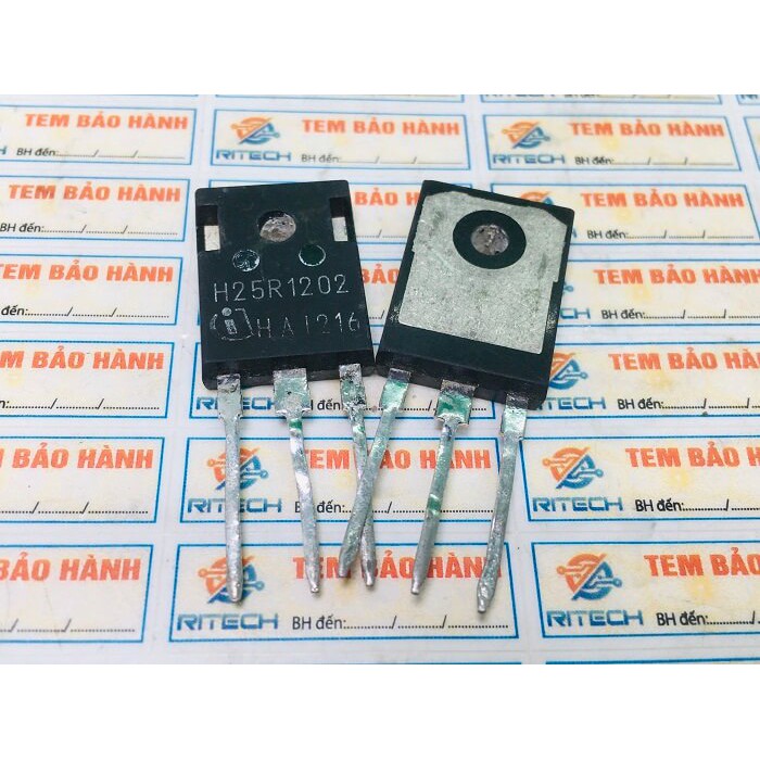 Combo 4 chiếc H25R1202 IGBT 25A 1200V TO-3P tháo máy