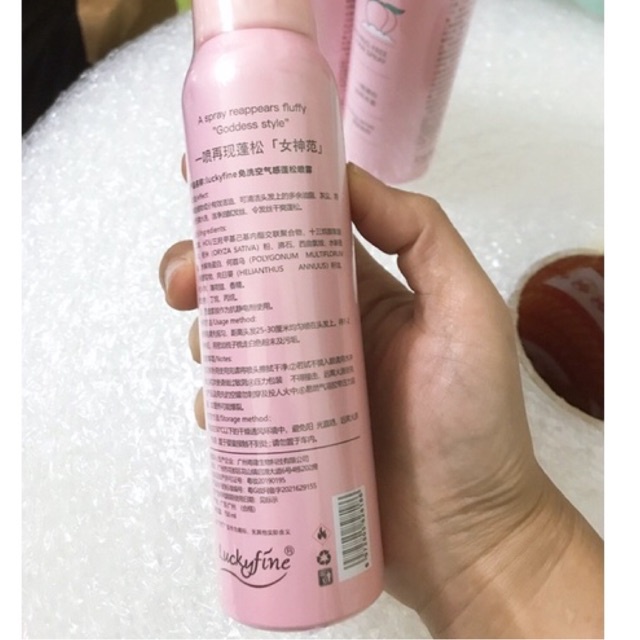 Dầu gội khô LuckyFine Hồng Đào 150ml ( Nội Địa )