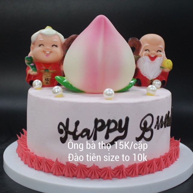 5 Đào tiên 3 size trang trí bánh kem