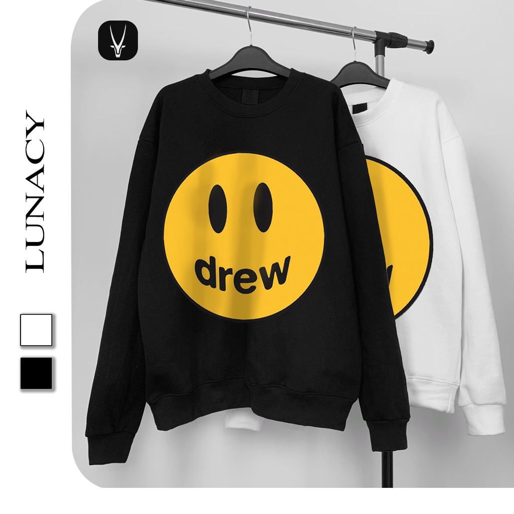 Áo Khoác Sweater Nỉ Form Rộng D.rew Unisex Nam Nữ Ulzzang
