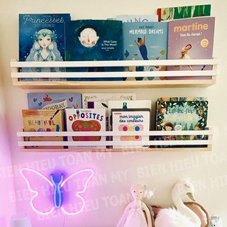 Kệ sách GỖ TỰ NHIÊN - AN TOÀN - SINH ĐỘNG treo tường cho bé- shop Biển Hiệu Toàn Mỹ