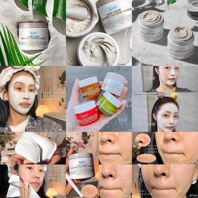 Mặt nạ đất sét Kiehl’s Rare Earth Deep Pore Cleansing Masque