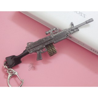 Móc khóa Súng PUBG mạ vàng