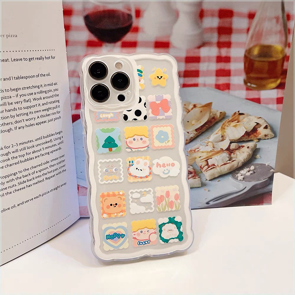 Ốp lưng iphone trong lượn sóng đẹp be lucky 6/6plus/6splus/7/7plus/8/8plus/xs/11/12/13/pro/max/plus/promax