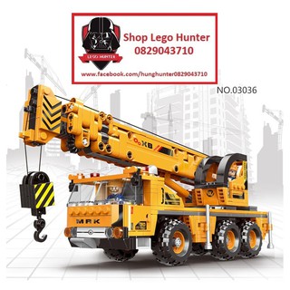 Xingbao XB 03036 Crane Machinery bộ đồ chơi lắp ráp Cần cẩu - máy cẩu móc 657 chi tiết