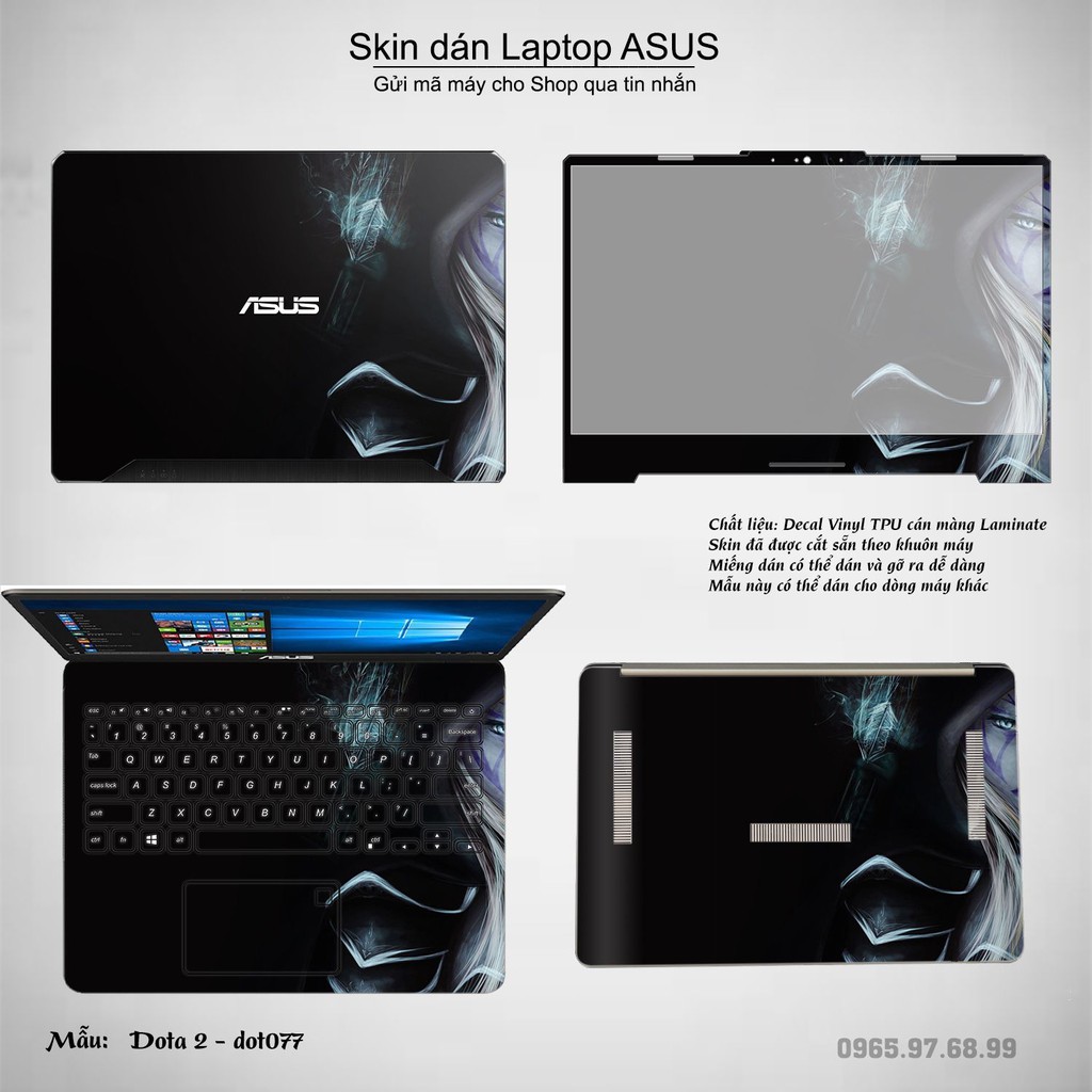 Skin dán Laptop Asus in hình Dota 2 _nhiều mẫu 13 (inbox mã máy cho Shop)