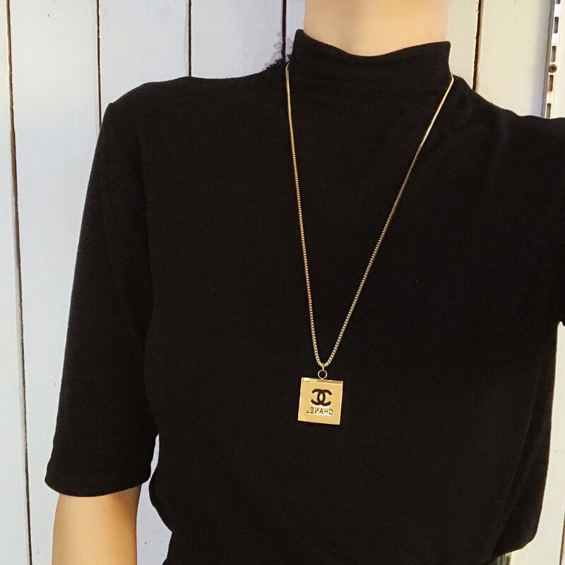 Vòng cổ Bằng Thép Titan Dài Trung Bình Sang Trọng Đơn Giản Dành Cho Nữ