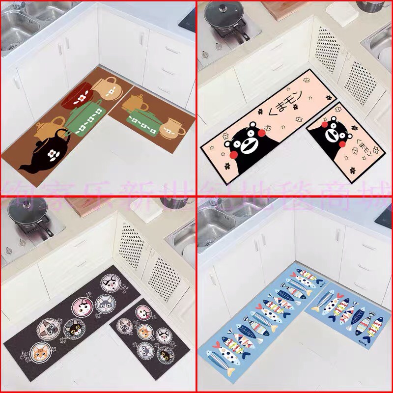 [HÀNG LOẠI 1]Thảm Bếp Chống Trơn Trượt - Thảm Chùi Chân Lau Chân Siêu Thấm Hút Nước In 3d Cao Cấp 88201 Korea Store 88