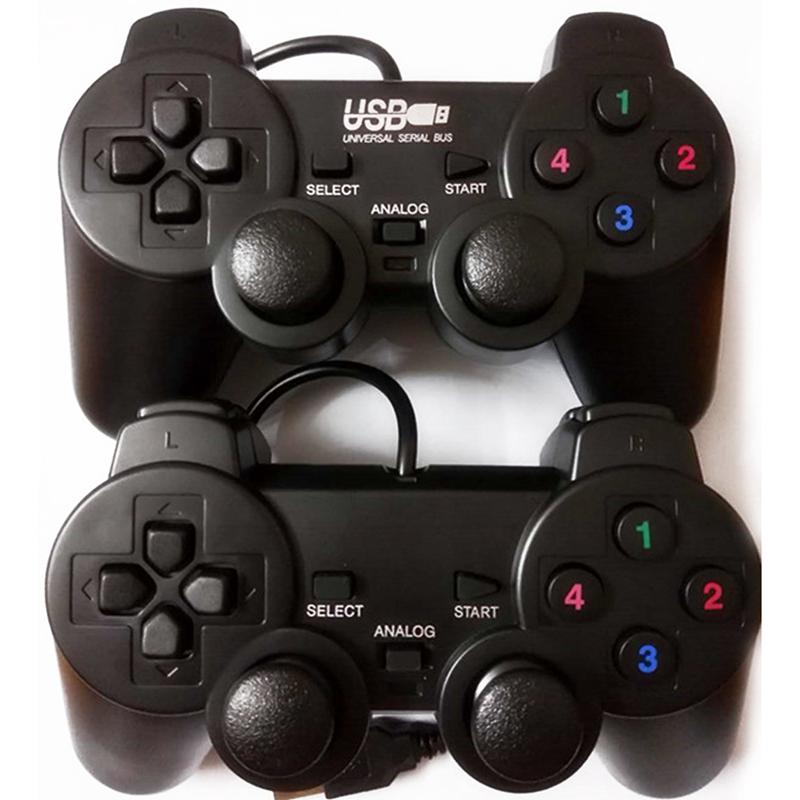 Tay cầm chơi game có dây màu đen