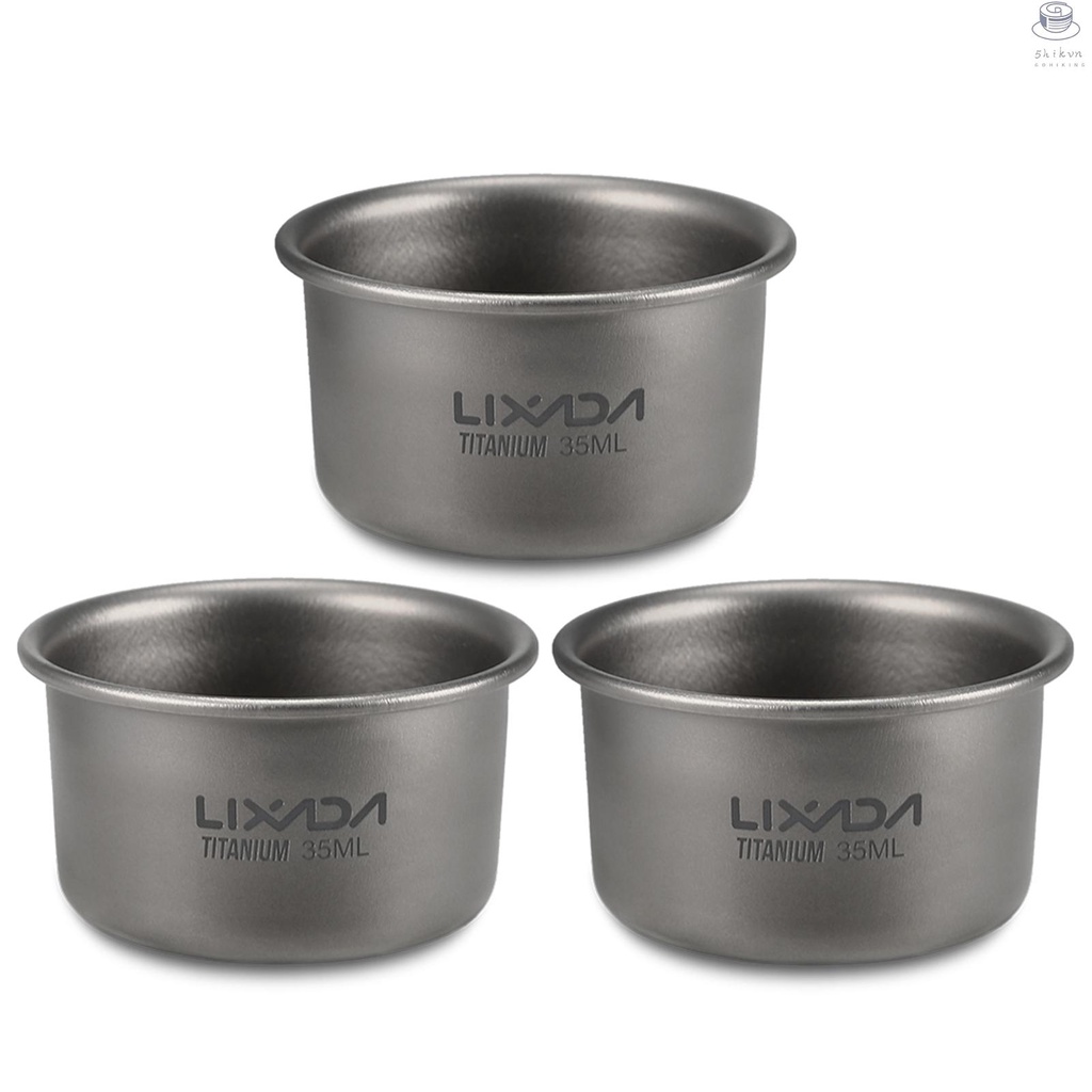 Cốc uống trà mini bằng titan dung tích 35ml 8g Lixada