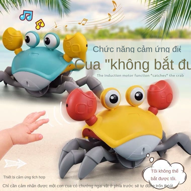 ✒✗❈Lưới trẻ em nổi tiếng điện tự động cua cảm ứng sẽ chạy và đi bộ mô phỏng vật đồ chơi bé trai gái 3-6 tuổi