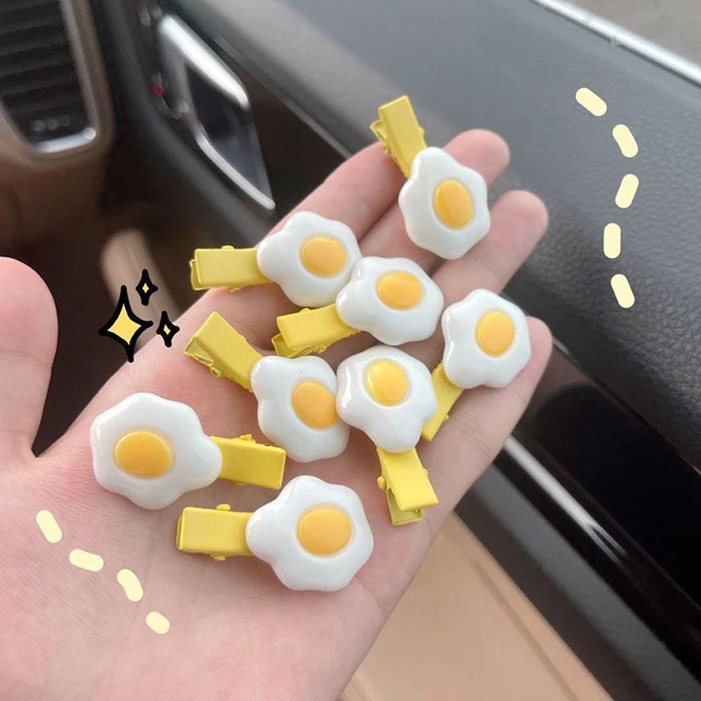 Kẹp Tóc Co Giãn Hình Quả Trứng Dễ Thương Cho Nữ