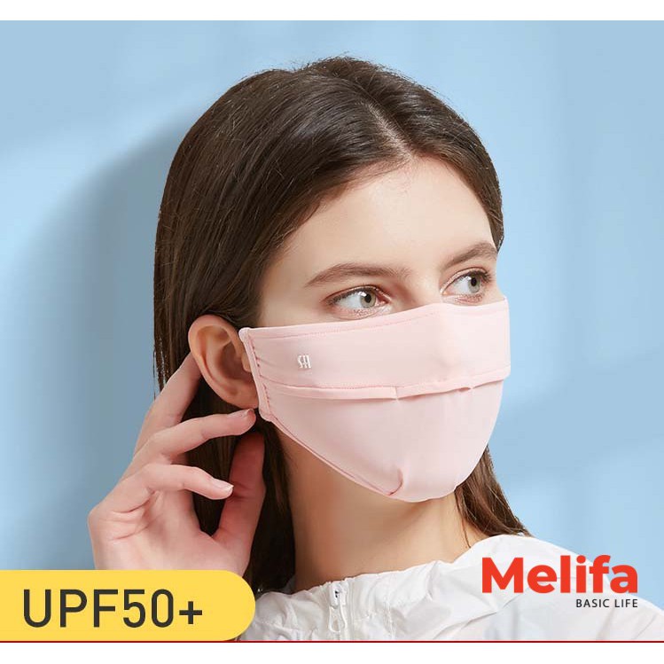 [Mã FAMAYFA2 giảm 10K đơn 50K] Khẩu trang chống nắng, chống tia UV chất cotton lụa UPF50+ mã MELI0063