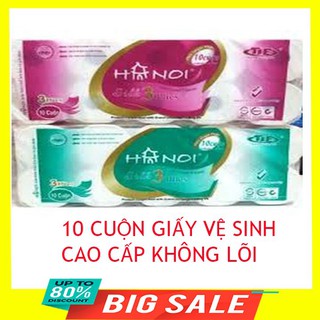 [ Flash Sale ] 1 Cuộn  Giấy Vệ Sinh Hà Nội Có Lõi 3 Lớp Loại Xịn Nặng 160gram