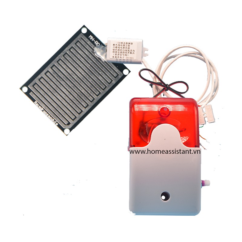 Đèn Chớp Còi Hú Báo Động Trời Mưa Cho Giàn Phơi Quần Áo Tự Động TM01
