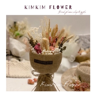 Bó hoa khô vintage, bó hoa tặng sinh nhật, hoa khô decor