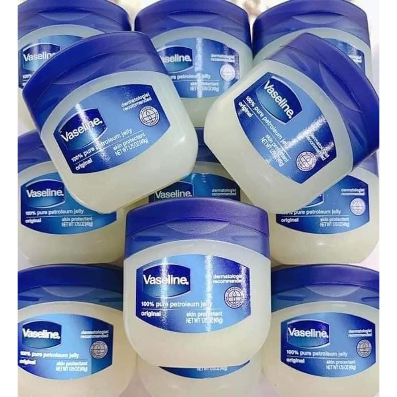 Sáp Dưỡng Ẩm Vaseline 49G Chuẩn Mỹ làm mềm lớp sừng, làm lành các vết thương ngoài da do da bị khô, nẻ