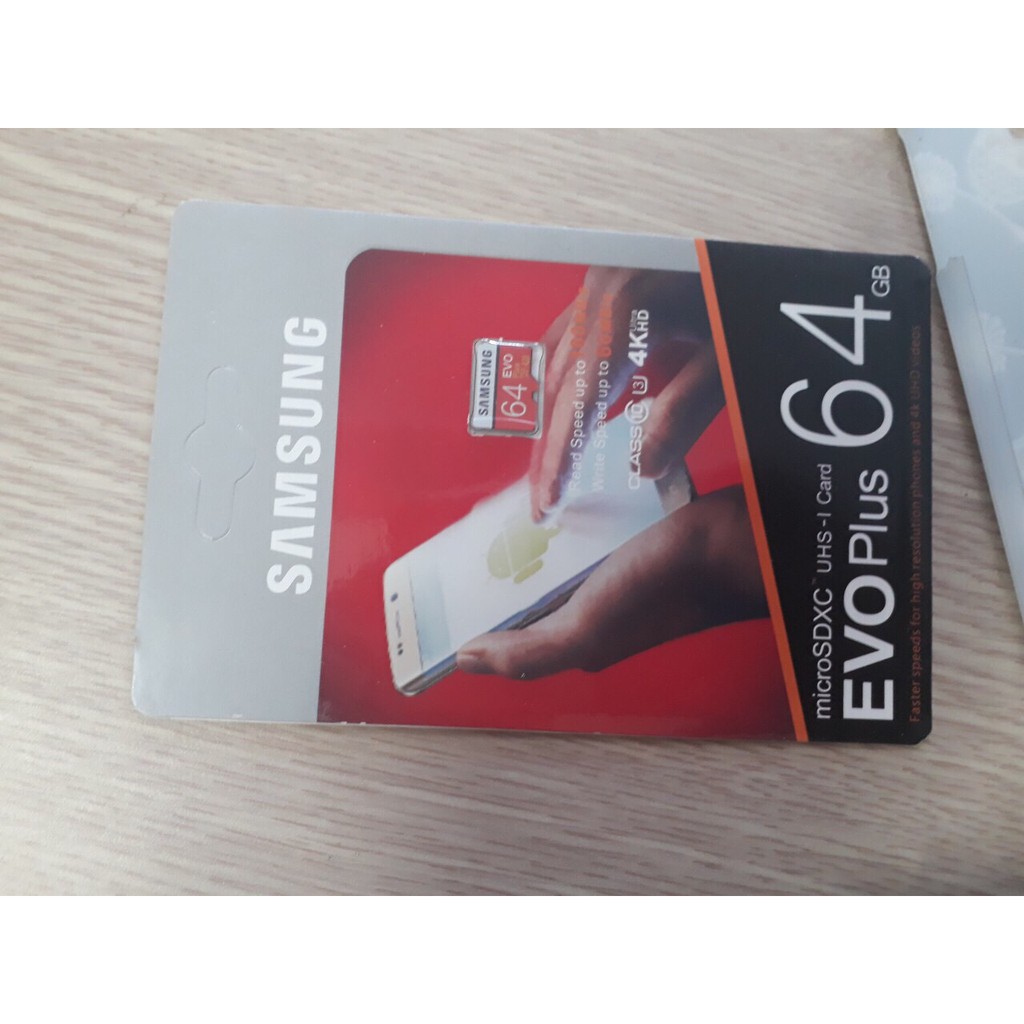 Thẻ Nhớ Micro SD Samsung Evo Plus 64GB U3 Class 10 - 100MB/s