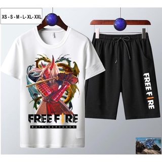 Bộ Áo thun + Quần Short nam Free Fire chất cực đẹp, giá rẻ siêu hot-Quỷ Kiếm Dạ Xoa