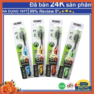 Bàn chải đánh răng than tre hoạt tính BOSSI Hàn Quốc cao cấp lông mềm an toàn tuyệt đối cho sức khỏe