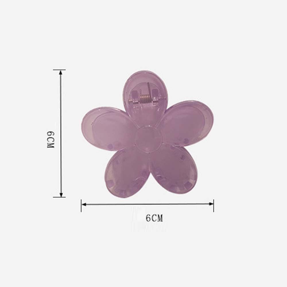 Kẹp Tóc Acrylic Màu Kẹo Hình Hoa Dễ Thương Phong Cách Hàn Quốc Cho Nữ