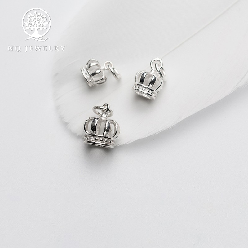 Charm bạc thái hình vương miệng treo - NQ Jewelry