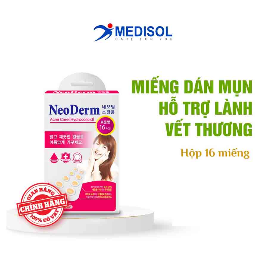 Miếng Dán Mụn Neoderm Ultra Thin 16 (hộp 1 size - 16 miếng) - Combo 5 Hộp