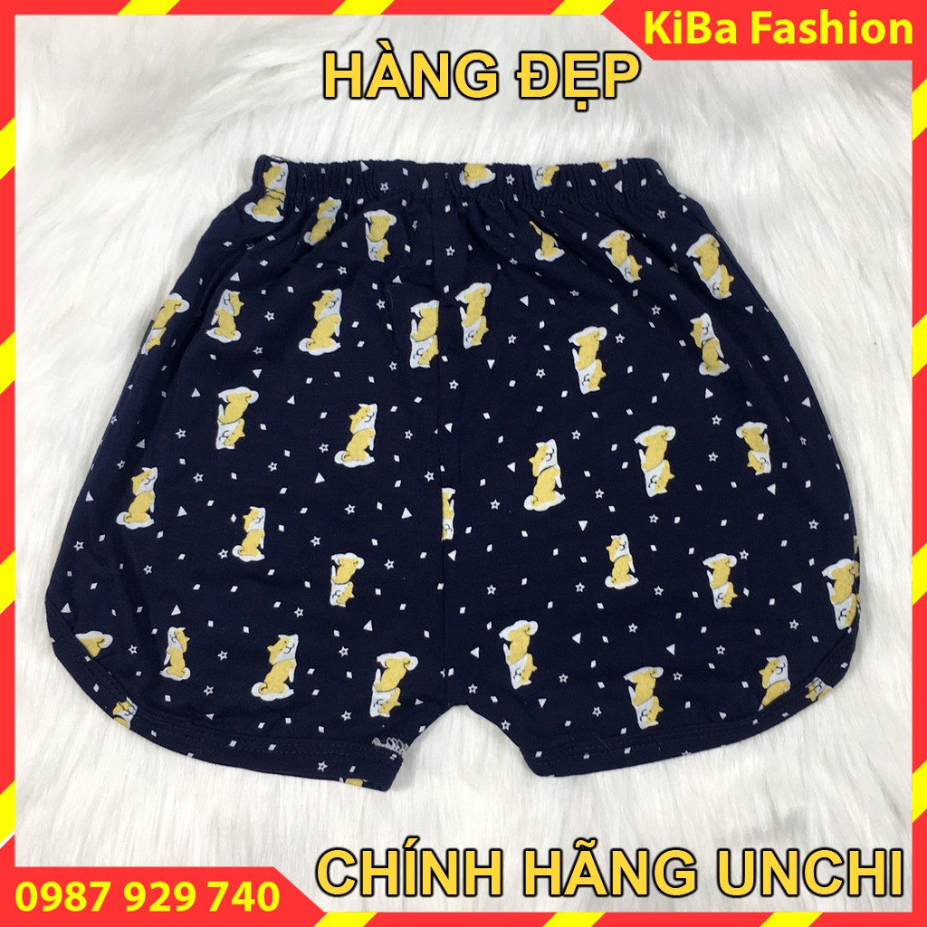 [ CHÍNH HÃNG UNCHI ] Set 5 chiếc Quần đùi thun lạnh, cotton lạnh co giãn 4 chiều cho bé Gái 6-15kg- QĐ - TK0110