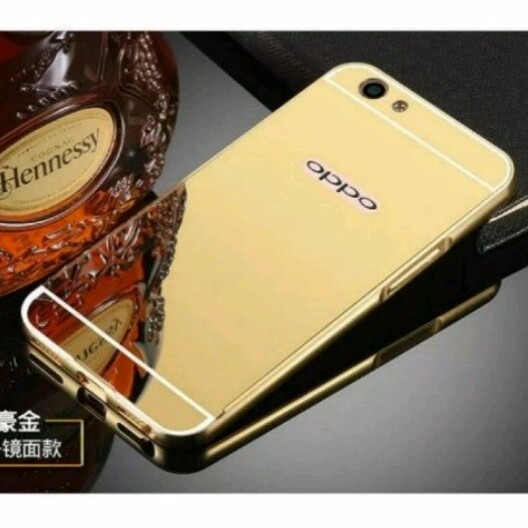 {Xả hàng} Ốp lưng tráng gương + Viền nhôm cho Oppo A59/ F1S siêu sang
