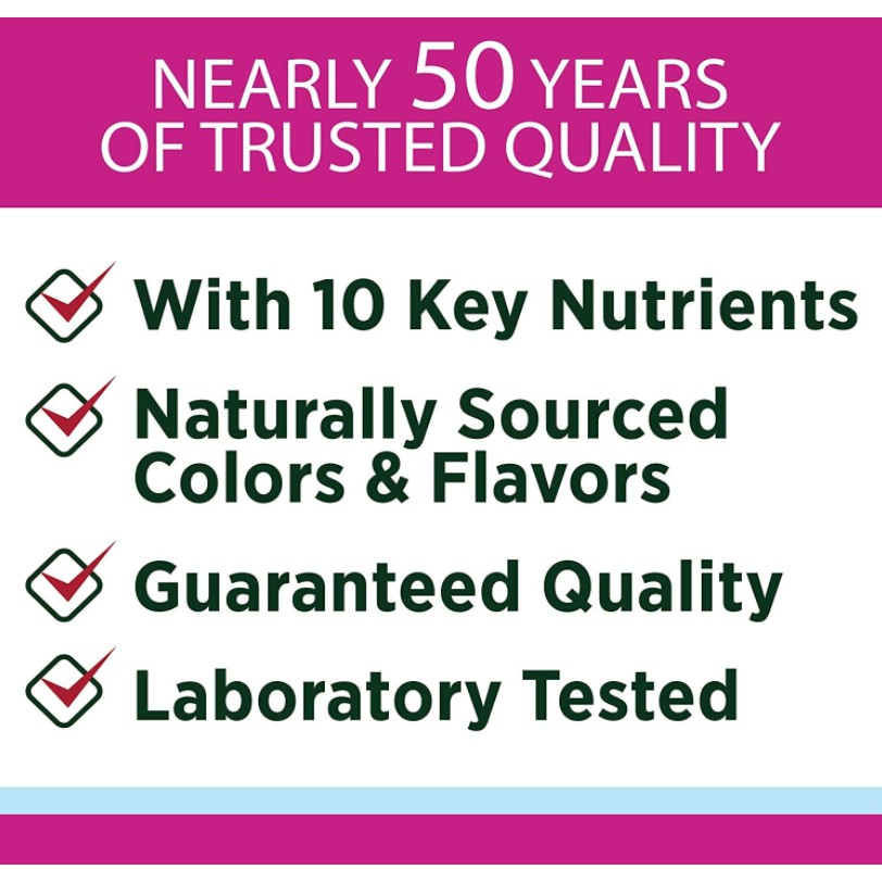 KẸO DẺO BỔ SUNG VITAMIN TỔNG HỢP CHO PHỤ NỮ NATURE'S BOUNTY WOMEN'S MULTIVITAMIN 80 VIÊN | Thế Giới Skin Care