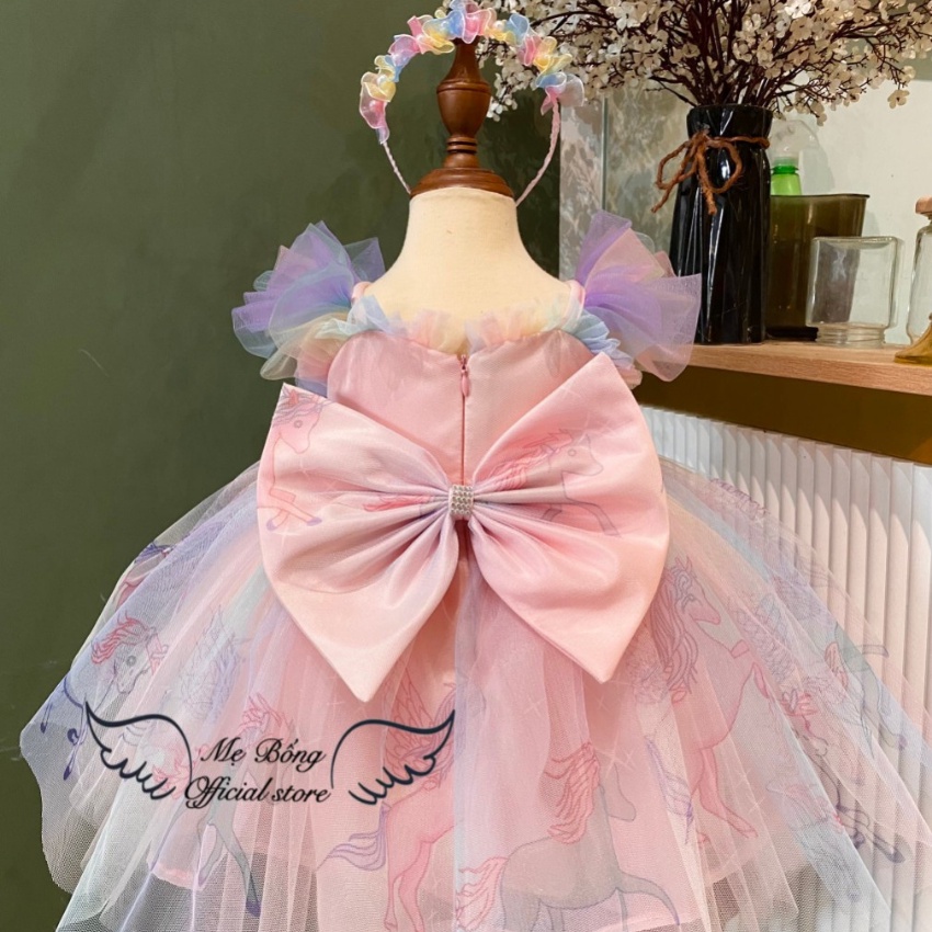 Đầm Công Chúa Bé Gái Đầm Tầng Công Chúa Váy Phồng Chân Váy Xòe Cho Bé Gái 1 Tuổi Mẹ BốngPrincess dress