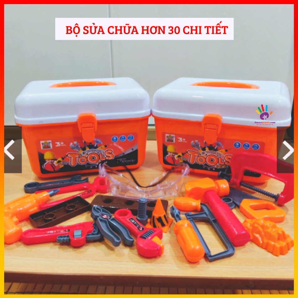 Đồ chơi Bộ Hộp dụng cụ sửa chữa lắp ráp siêu xinh Đồ chơi nhập vai an toàn cho bé