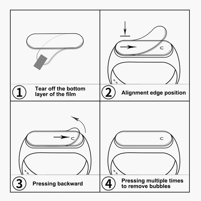 Miếng dán màn hình JANSIN chống xước cho Xiaomi mi band 7